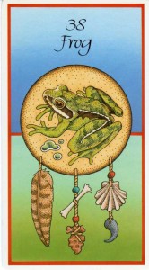 Frog from Animal Medicine Cards by Jamie Sams and David Carson - http://www.medicinecards.com/