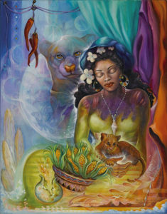 Extreme Goddess Self CareCorn Woman & Jaguarandi by Blaze Warrender