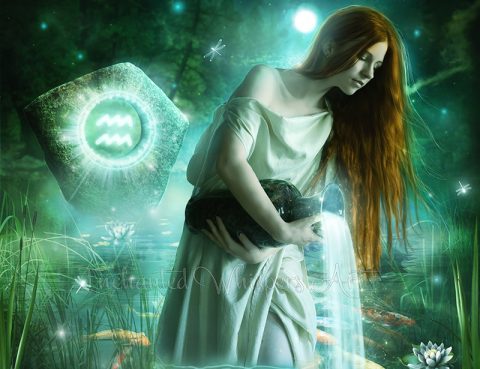 Soul Contemplation Boundary Busting Aquarian Mind Werewolf Duality Effect Aquarius Woman by Enchanted Whispers