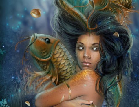 Dangling Dreams Pisces Mermaid by Lampros Kalfuntzos