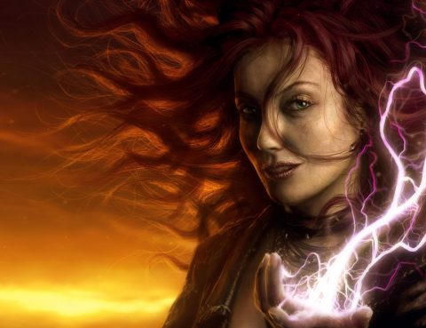 Partnership Power Plays Lightning Fire Hands Goddess