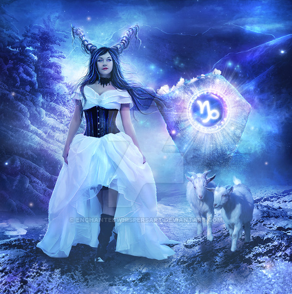 Venus Divine Yin Process Capricorn by Enchanted Whispers Art