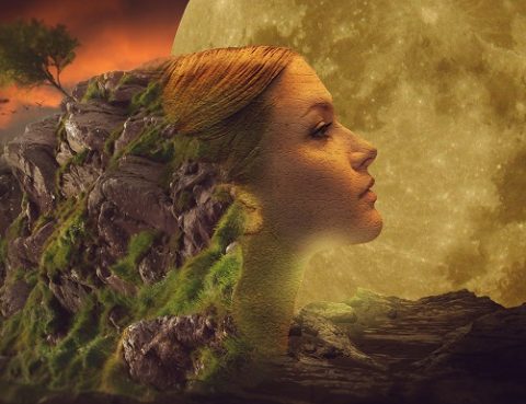 Get Crystal Clear Woman Moon Earth profile artist unknown