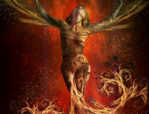 divine feminine turmoil - art by Bojan Jevtic