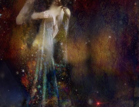 Creation Magic Night and her train of stars by shewhoisart reduced