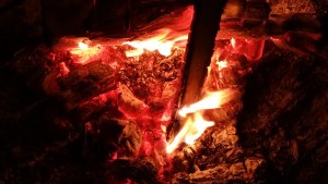 Spring Renewal Fire by Mara for the Shamanic Fire Ring Drumming Circle