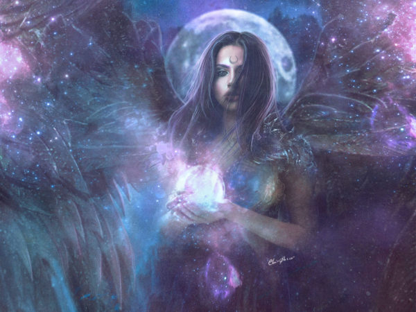 Pisces Full Moon by Clair0bscur art