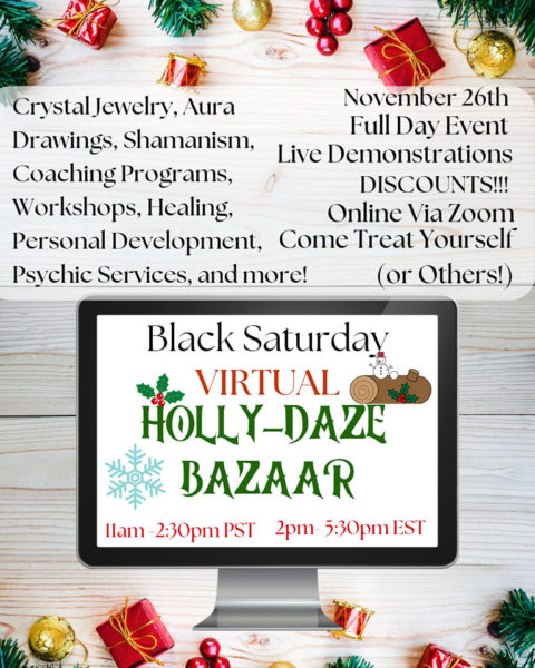 Black Saturday Virtual Holly-Daze Bazaar Menu