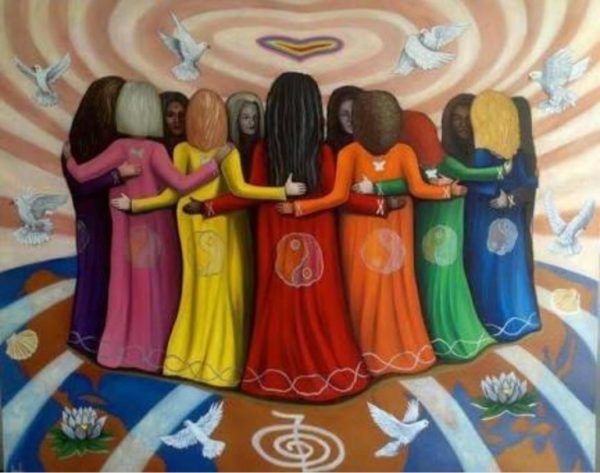 Reclaim Your Power Amidst Chaos Shamanic Weather Blood Moon Shadow - art from Nazim Artist