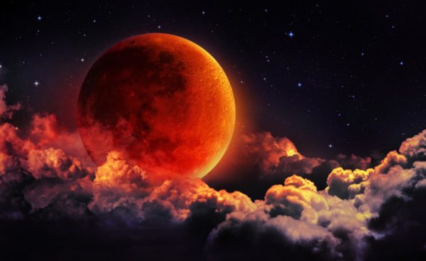 Blood Moon Shadow Full Moon Eclipse