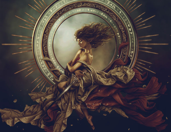 Martian Passion Full Moon art by Carlos Quevedo