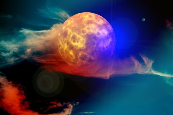 Scorpio Full Moon Eclipse Shamanic Weather art by Geralt on Pixabay