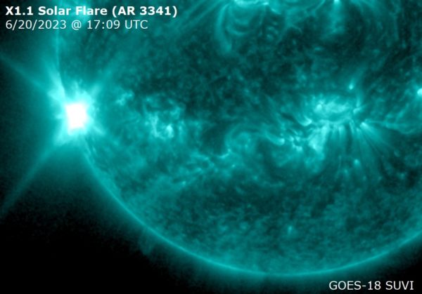 X-Flare from Solarham.com Heart Expansion Cancer Solstice 2023