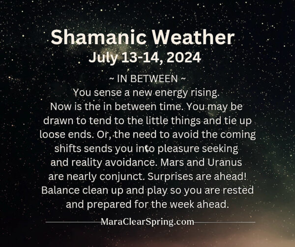 Shamanic Weather Mars Conjunct Uranus prep